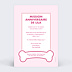 Carte anniversaire enfant Patrouille Party Rose Verso