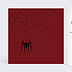 Carte anniversaire enfant Masque Araignée Intérieur Gauche