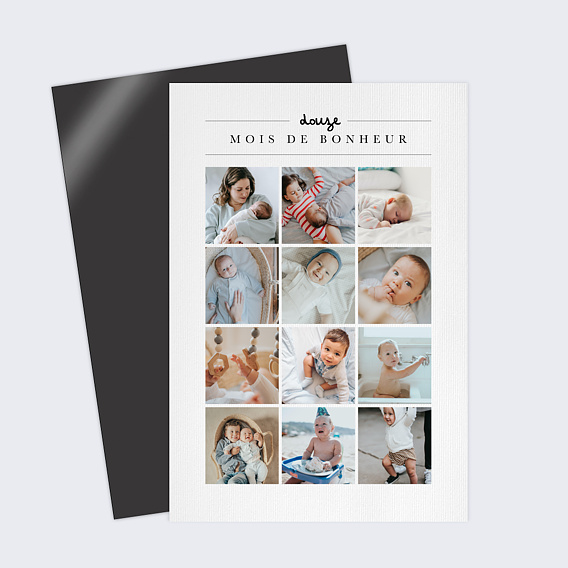 Carte anniversaire enfant Rétrospective de l’année