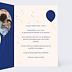 Carte anniversaire enfant Ballon Glitter Intérieur Droit