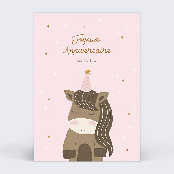Anniversaire Enfant Poney Étoilé