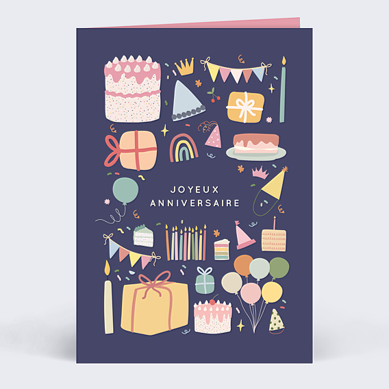 Anniversaire Enfant Accumulation Festive