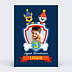 Carte anniversaire enfant Patrouille Party
