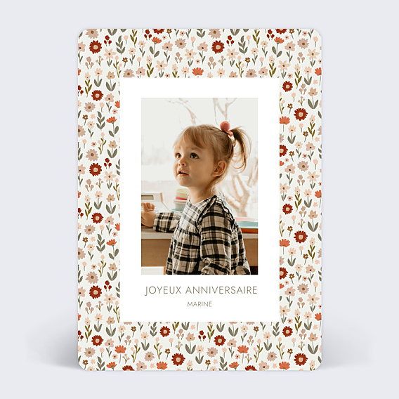 Anniversaire Enfant Petites Fleurs