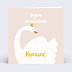 Carte anniversaire enfant Cygne
