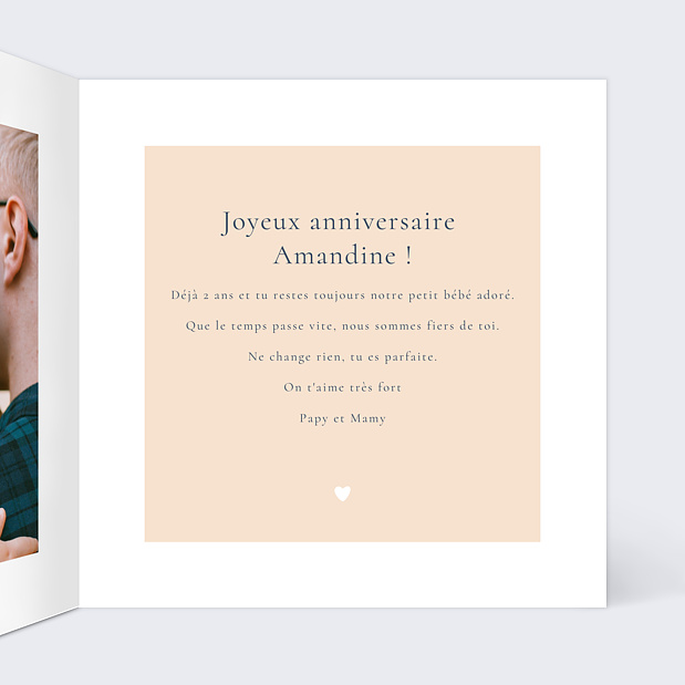 Anniversaire Enfant Petit Nuage Intérieur Droit