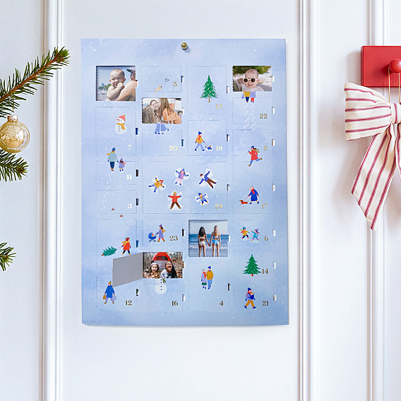 Calendrier de l'Avent photo Scène d’hiver