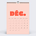 Calendrier famille Color bloc