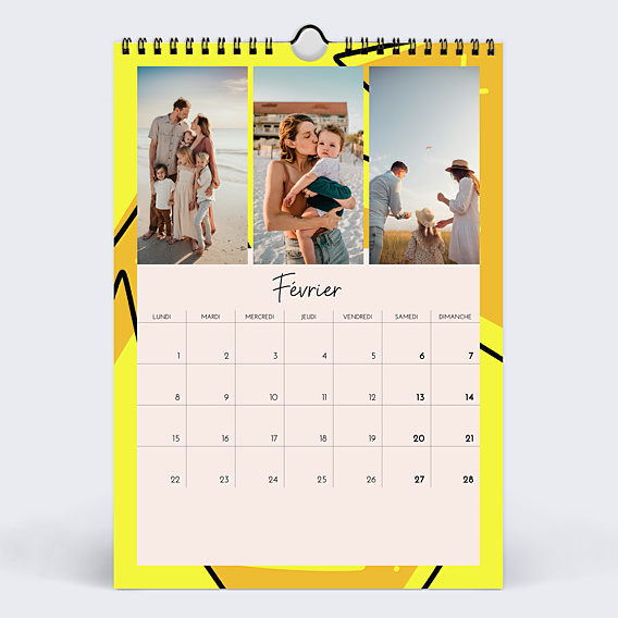 Calendrier famille Briller toute l'année - Alicia Flipo x Popcarte