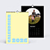 Calendrier famille Color bloc