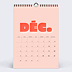 Calendrier famille Color bloc