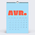 Calendrier famille Color bloc