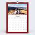 Calendrier famille Vichy ondulé