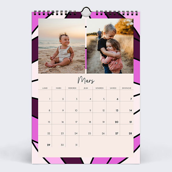 Calendrier famille Briller toute l'année - Alicia Flipo x Popcarte