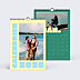 Calendrier famille Color bloc avec photo