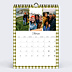 Calendrier famille Vichy ondulé