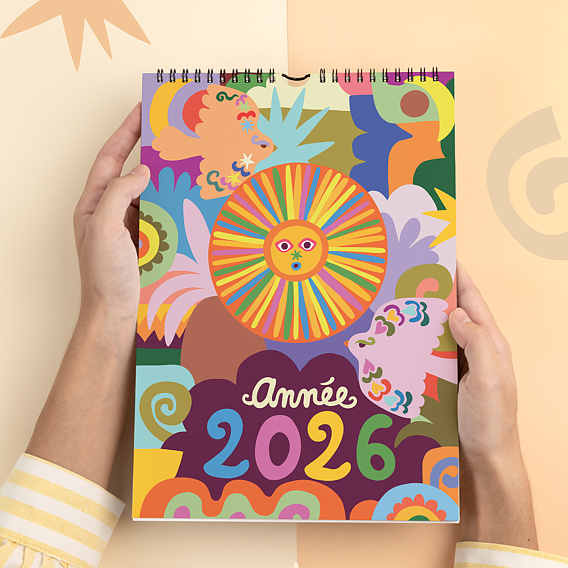 Calendrier famille Cosmic folk - Leona Rose x Popcarte