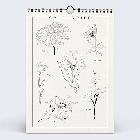 Calendrier photo Fleurs Minimalistes