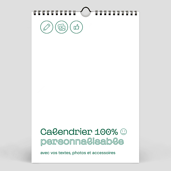 Calendrier 100% personnalisable