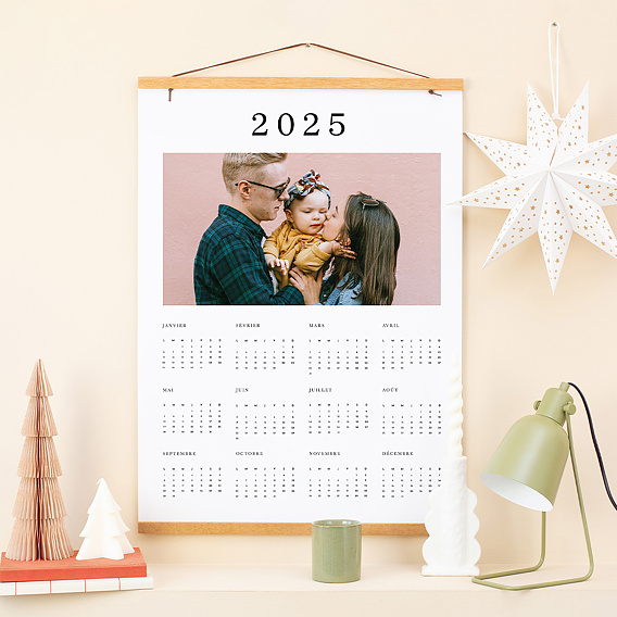 Calendrier photo Poster Epuré