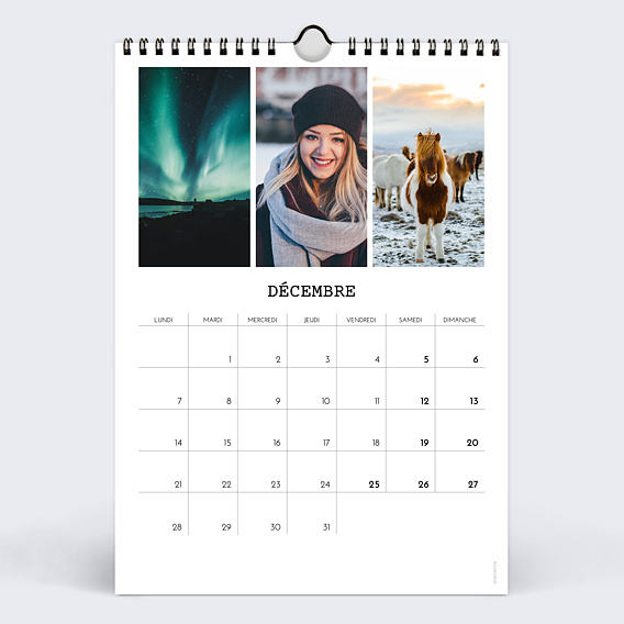 Calendrier famille Polaroid (35 Photos) Décembre