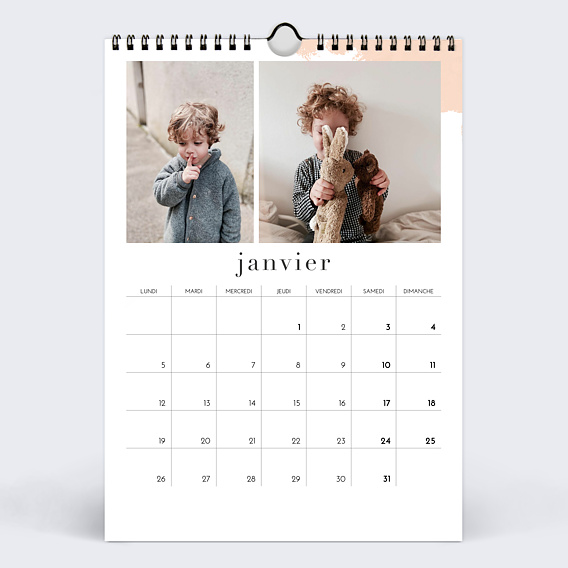 Calendrier famille Aquarelle (24 Photos) Janvier