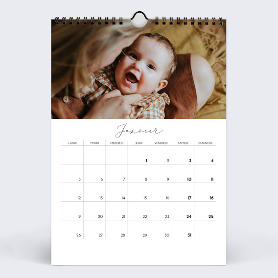 Calendrier famille Petits Polaroids Janvier