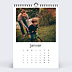 Calendrier famille Multiphotos Blanc (26 Photos)