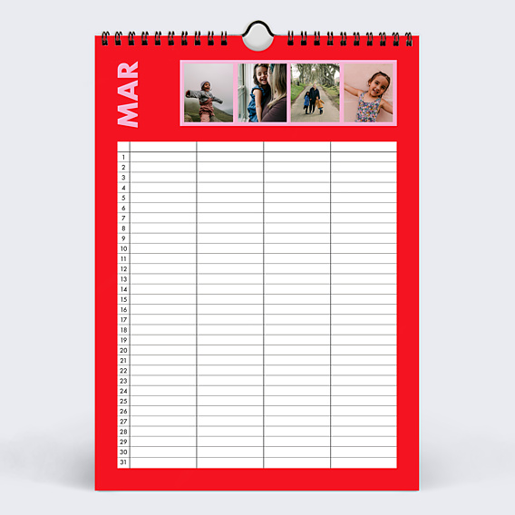 Calendrier famille Organiseur familial de 4