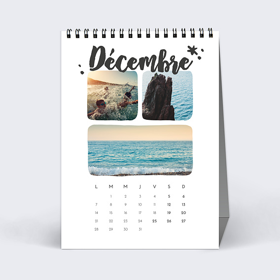 Calendrier famille Encre (25 Photos) Décembre