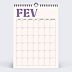 Calendrier famille Organiseur perpétuel coloré