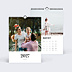 Calendrier famille Photo Mi-Page Blanc (13 Photos)