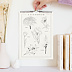 Calendrier famille Fleurs Minimalistes