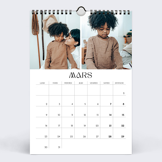 Calendrier famille Pleine page