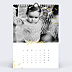 Calendrier famille Graphique Chic (13 Photos)
