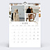 Calendrier famille Fleurs aquarelle