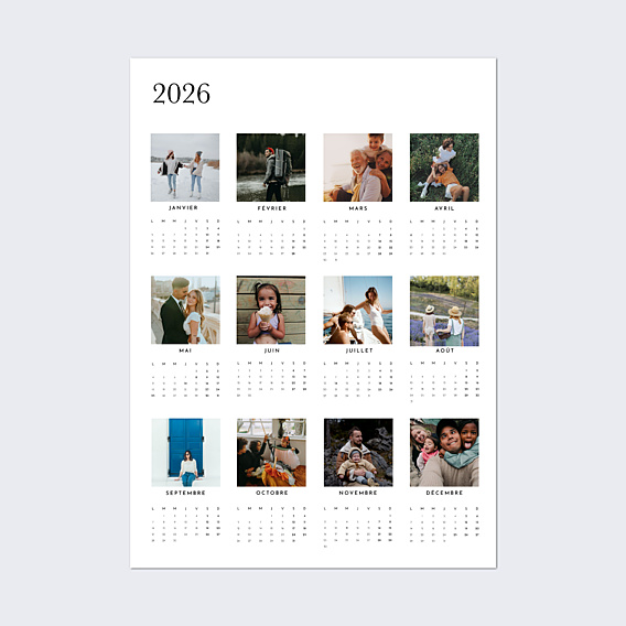 Calendrier famille Poster Moderne