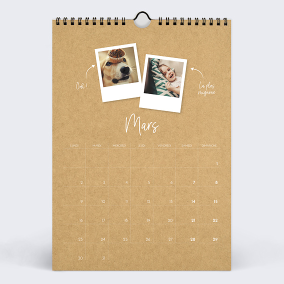 Calendrier famille Photomaton (27 Photos) Mars
