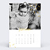 Calendrier famille Graphique Chic (13 Photos) Janvier