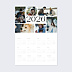 Calendrier famille Poster Multi-photos Portrait