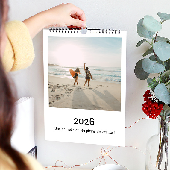 Calendrier photo Photo Simple Blanc (13 Photos) Après 1