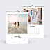 Calendrier famille Photo Simple Blanc (13 Photos)