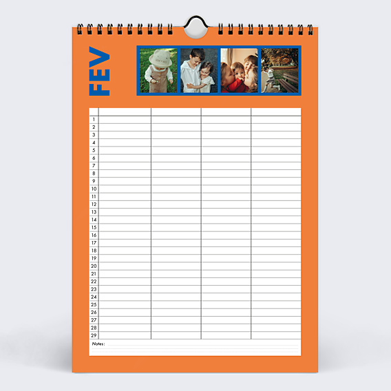 Calendrier famille Organiseur familial de 4
