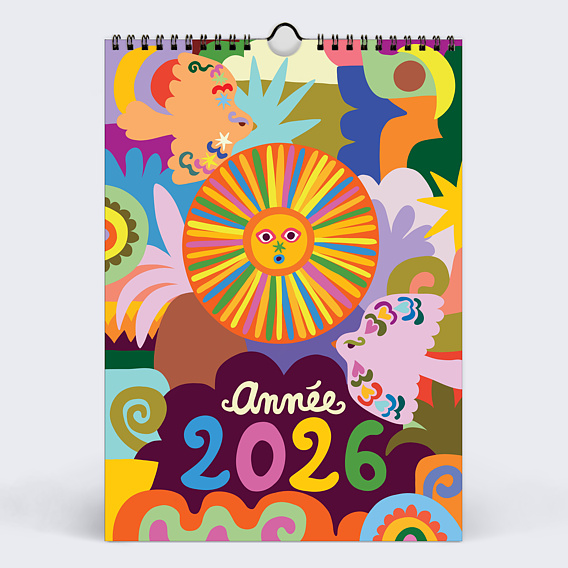 Calendrier famille Cosmic folk - Leona Rose x Popcarte