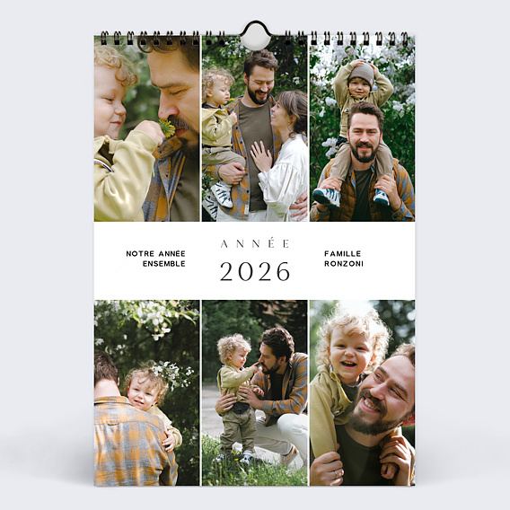 Calendrier famille Editorial Elegant
