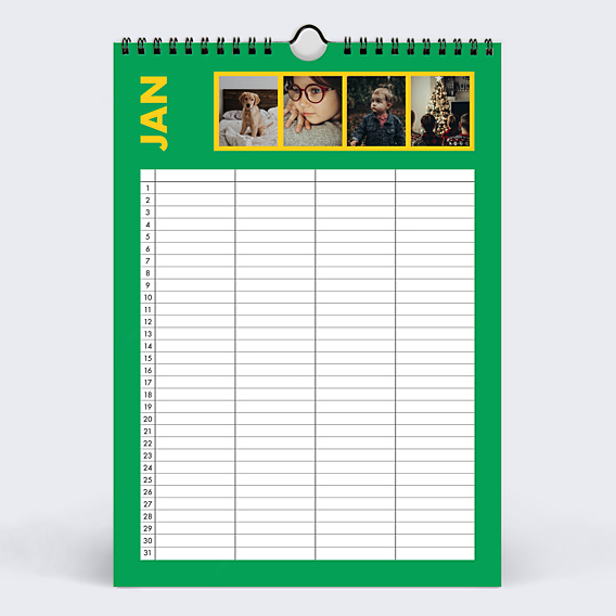 Calendrier famille Organiseur familial de 4