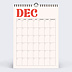 Calendrier photo Organiseur perpétuel coloré Décembre
