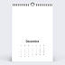 Calendrier photo Modèle 100% personnalisable Décembre