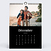 Calendrier photo Photo Mi-Page Noir (13 Photos) Décembre