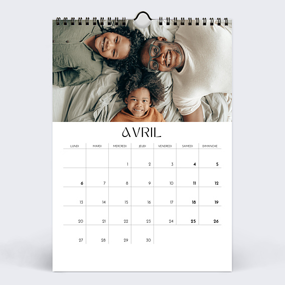 Calendrier famille Pleine page